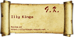 Illy Kinga névjegykártya